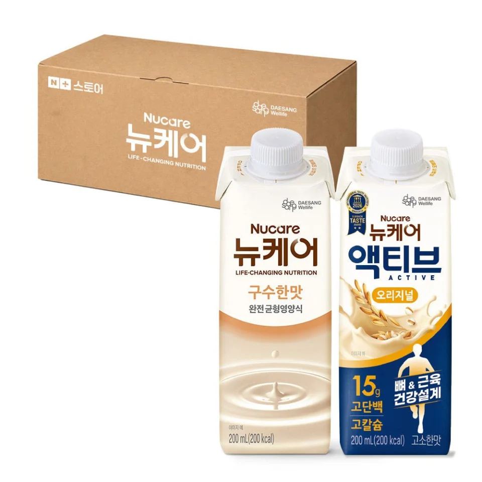 뉴케어 구수한맛 완전균형영양식 + 뉴케어 액티브 200ml, 18개