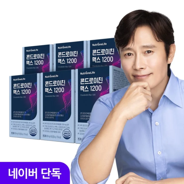 뉴트리원 이병헌 콘드로이친 맥스 1200 소 연골 유래 60정, 6개