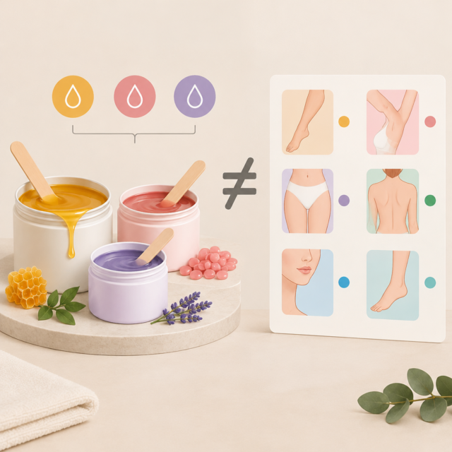 AI 생성 설명 이미지: 파주 왁싱샵 도도라인왁싱 파주운정본점 | ‘전용 왁스’와 부위별 제품 선택의 차이