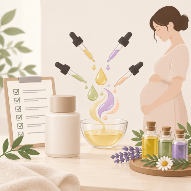AI 생성 설명 이미지: 임산부 왁싱 도도라인왁싱 파주운정본점 | 아로마 오일 블렌딩과 전성분 표시 구분하기